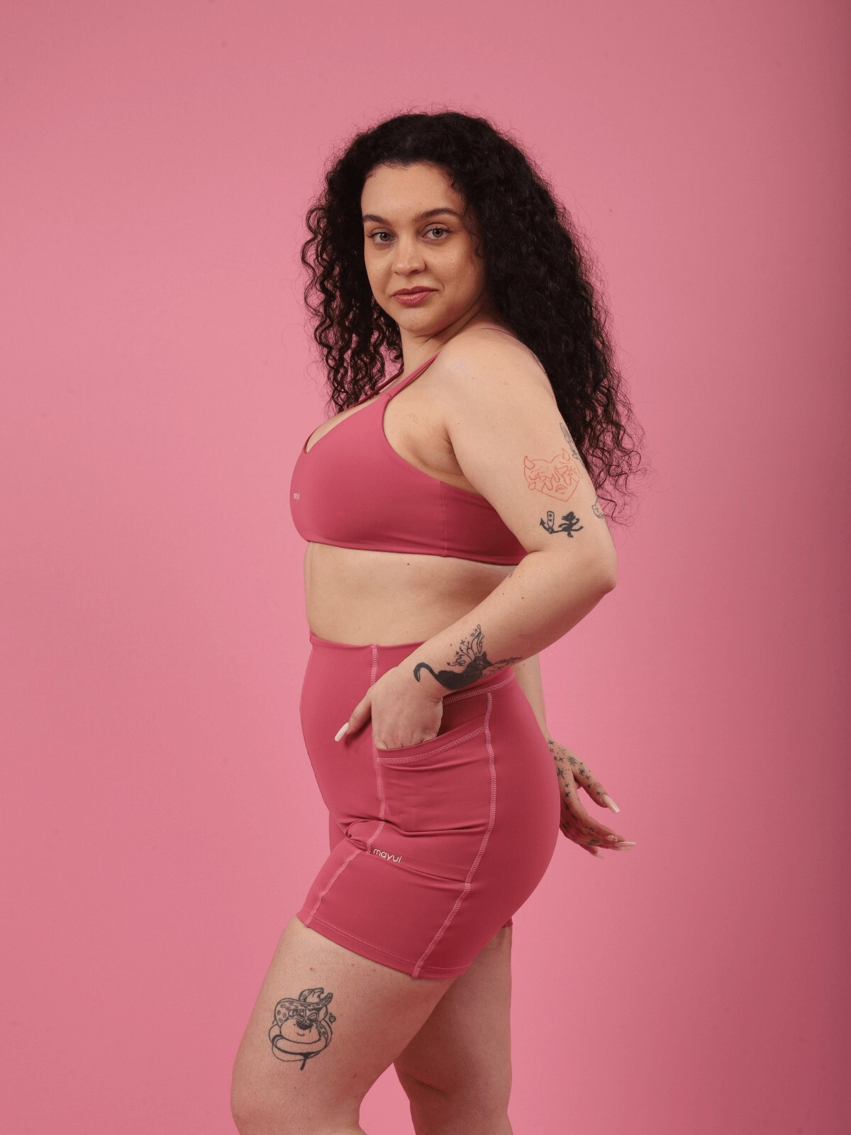 SHORT FLEX ROSA VINTAGE - Imagem 3