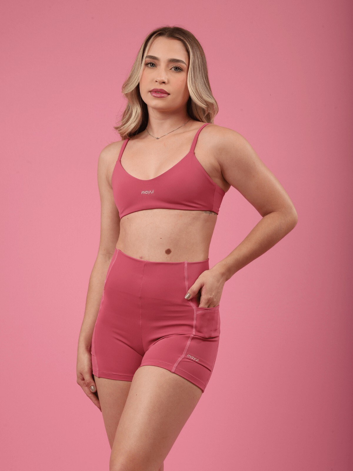 SHORT FLEX ROSA VINTAGE - Imagem 6