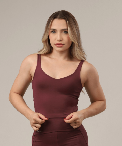 REGATA TANK BURGUNDY